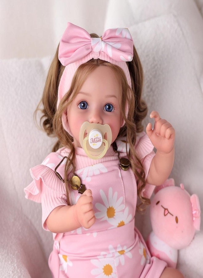 BABESIDE Reborn Baby Dolls, 20Inch Soft Cloth Body Realistic Baby Doll w/Rooted Hair and Open Eye Reborn Toddler Doll for Girls Real Life Baby Dolls Perfect for Kids Ages 3+, Playtime and Collection - Image 5